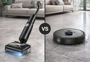 מה עדיף: שואב שוטף אלחוטי או רובוטי?